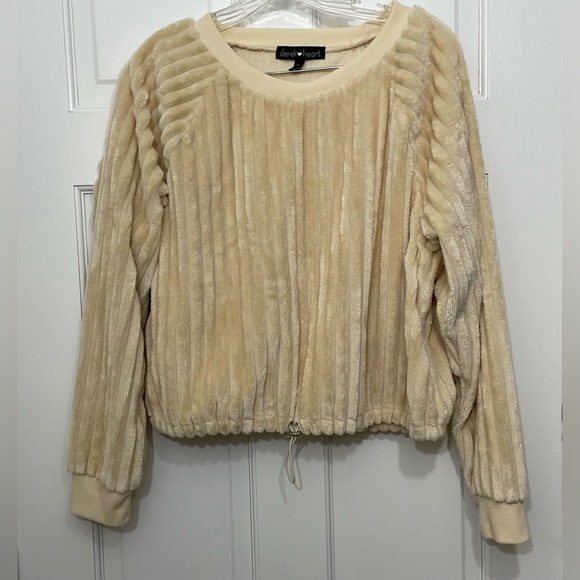 Derek Heart Tops - Derek Heart faux fur sweatshirt